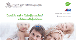 Desktop Screenshot of exner-tiefenreinigung.de